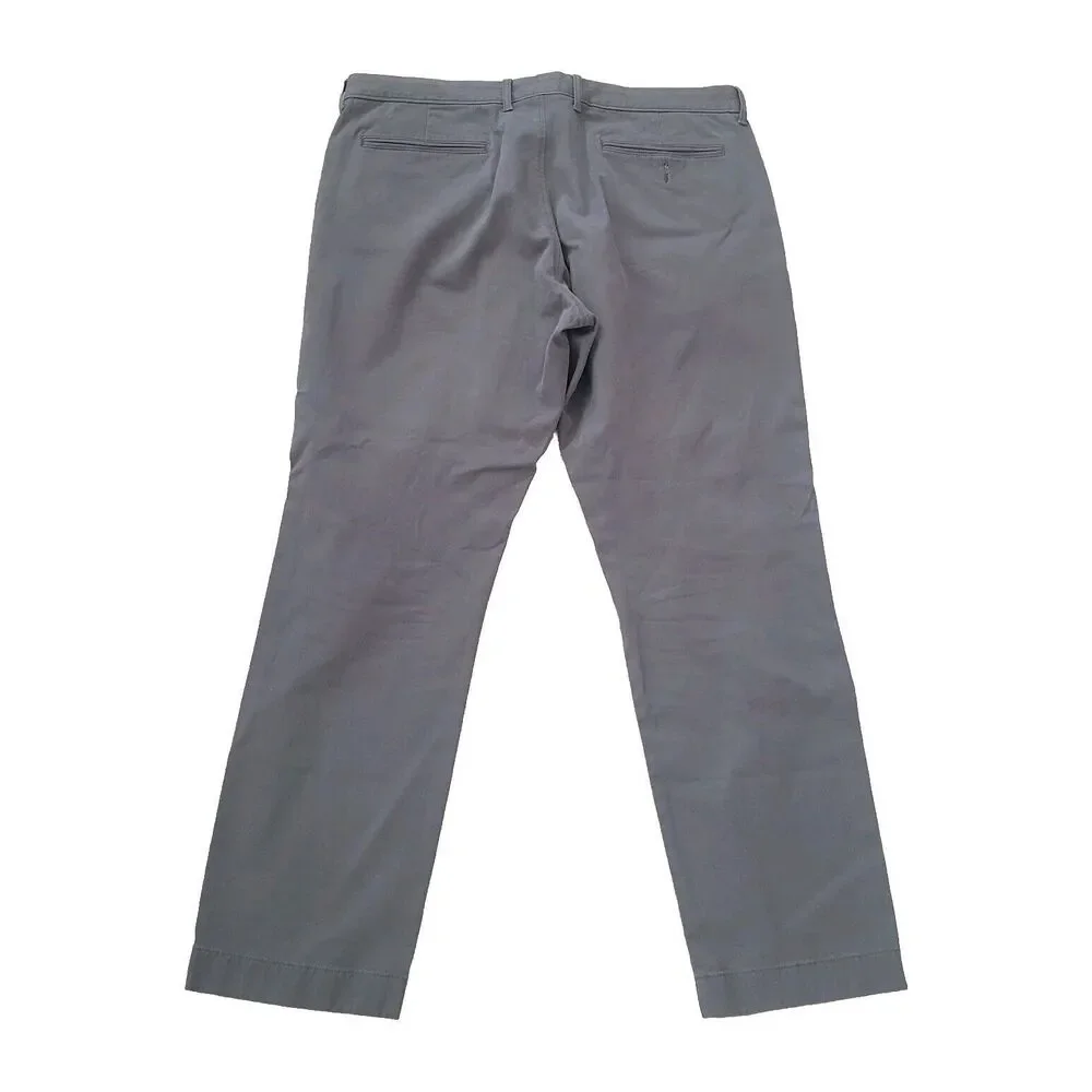 J. Crew 770 Straight Chino Pants Gray Mens Size 36x30 (Actual 38x29)